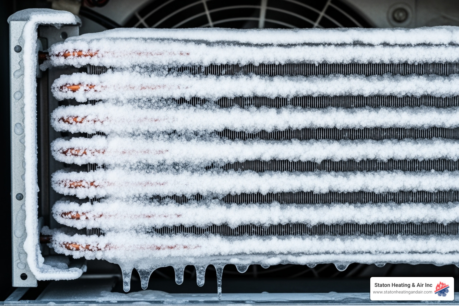 Frozen evaporator coils - AC blowing warm air