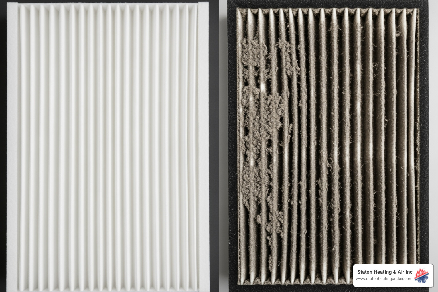 clean vs dirty air filter - furnace blower motor clean vs dirty air filter - furnace blower motor