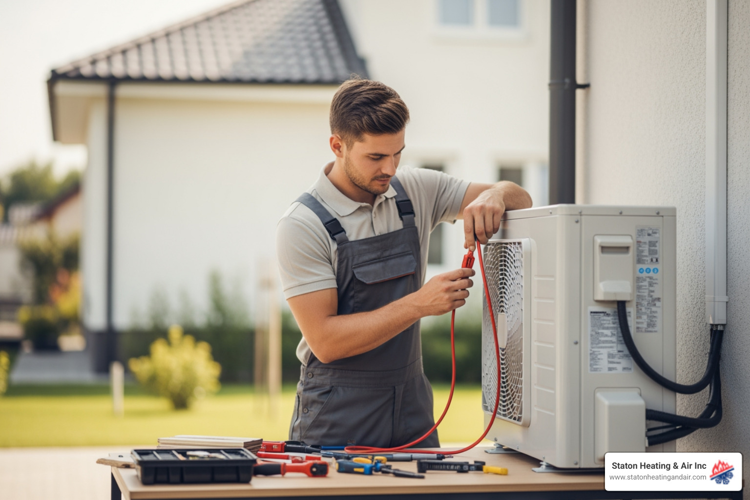 clean, professional heat pump installation in progress - Which companies near Cumming, GA are experts in air to air heat pump installation? clean, professional heat pump installation in progress - Which companies near Cumming, GA are experts in air to air heat pump installation?