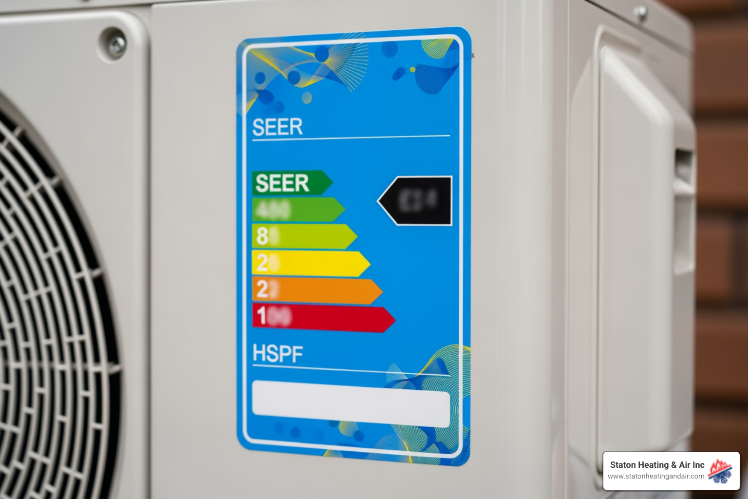 EnergyGuide label showing SEER and HSPF ratings - Which companies near Cumming, GA are experts in air to air heat pump installation? EnergyGuide label showing SEER and HSPF ratings - Which companies near Cumming, GA are experts in air to air heat pump installation?