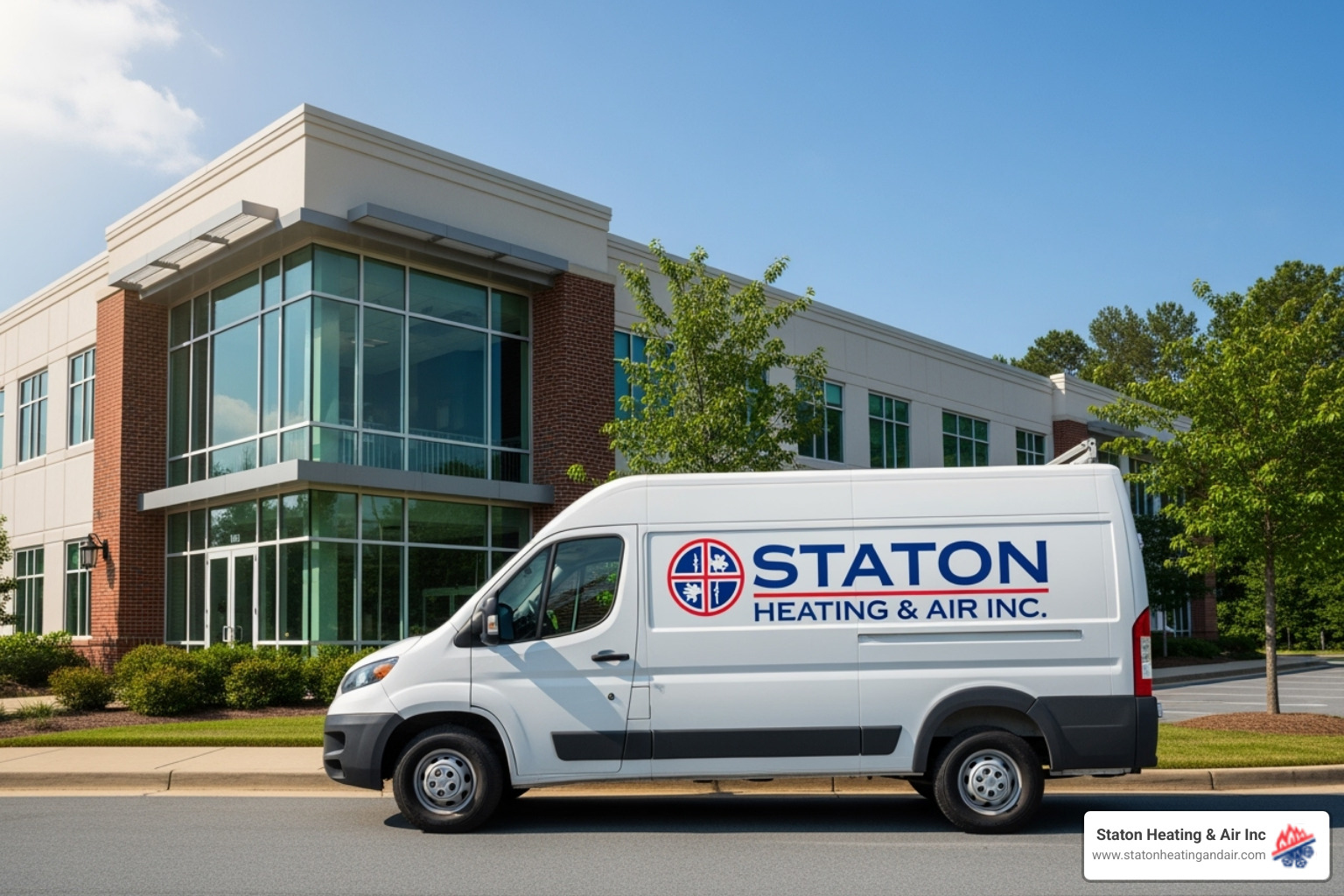 Staton Heating & Air Inc. branded van - commercial duct cleaning ga Staton Heating & Air Inc. branded van - commercial duct cleaning ga