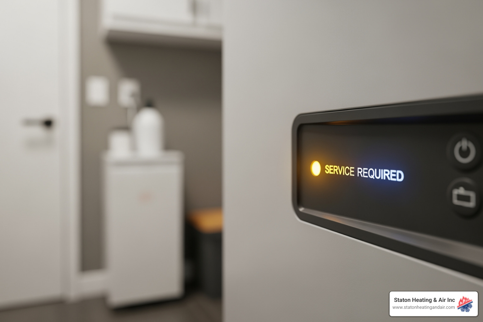 Infographic explaining the top 5 signs your heating system needs emergency repair - emergency heating in johns creek, ga