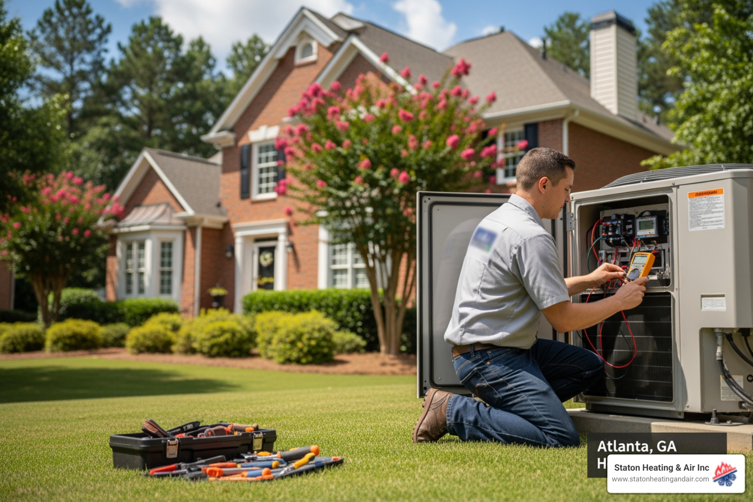 Infographic explaining the basic heating and cooling cycle of a heat pump - heat pump repair near me in atlanta, ga