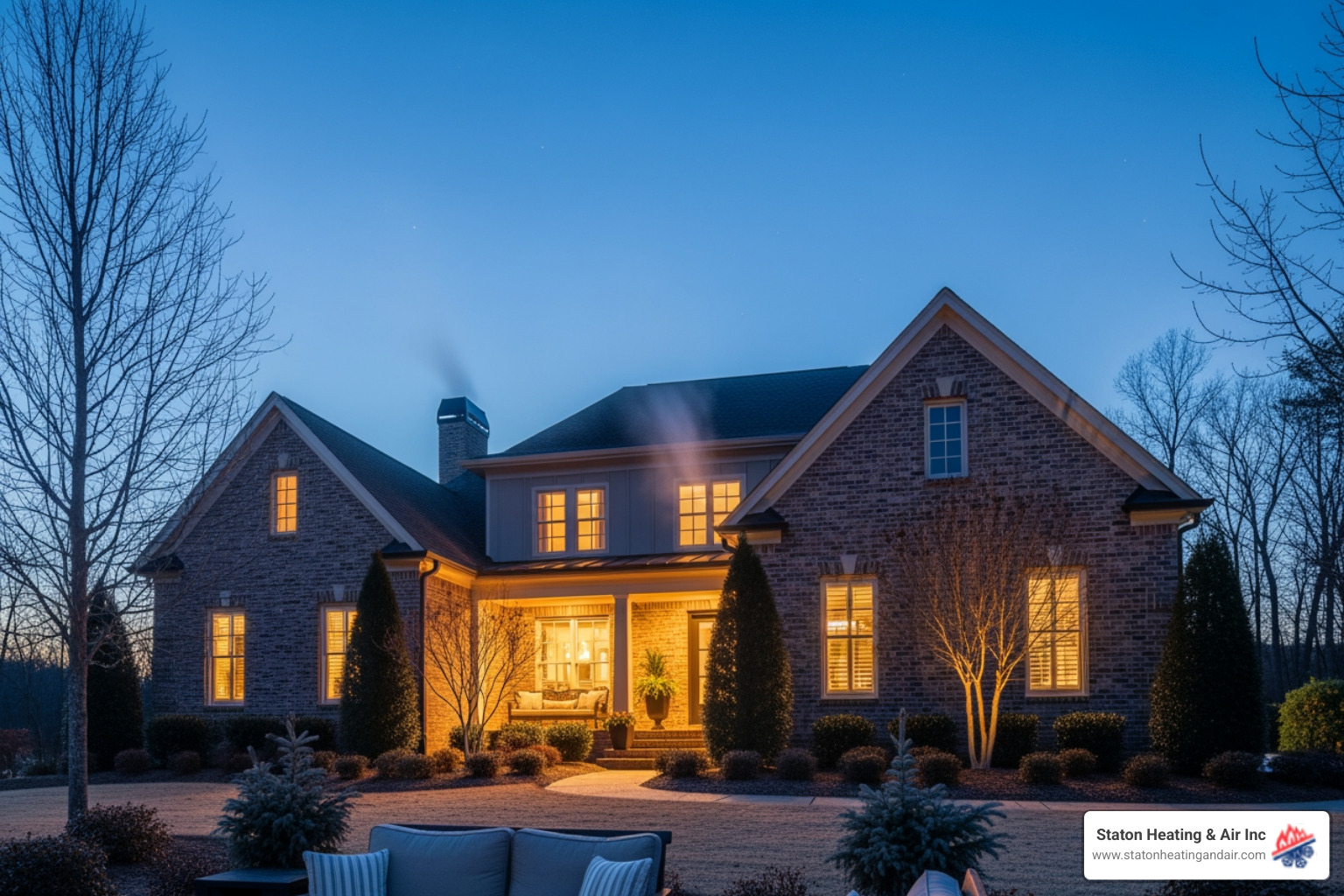 of a comfortable family in a warm living room in Berkeley Lake, GA - top rated heating in berkeley lake, ga