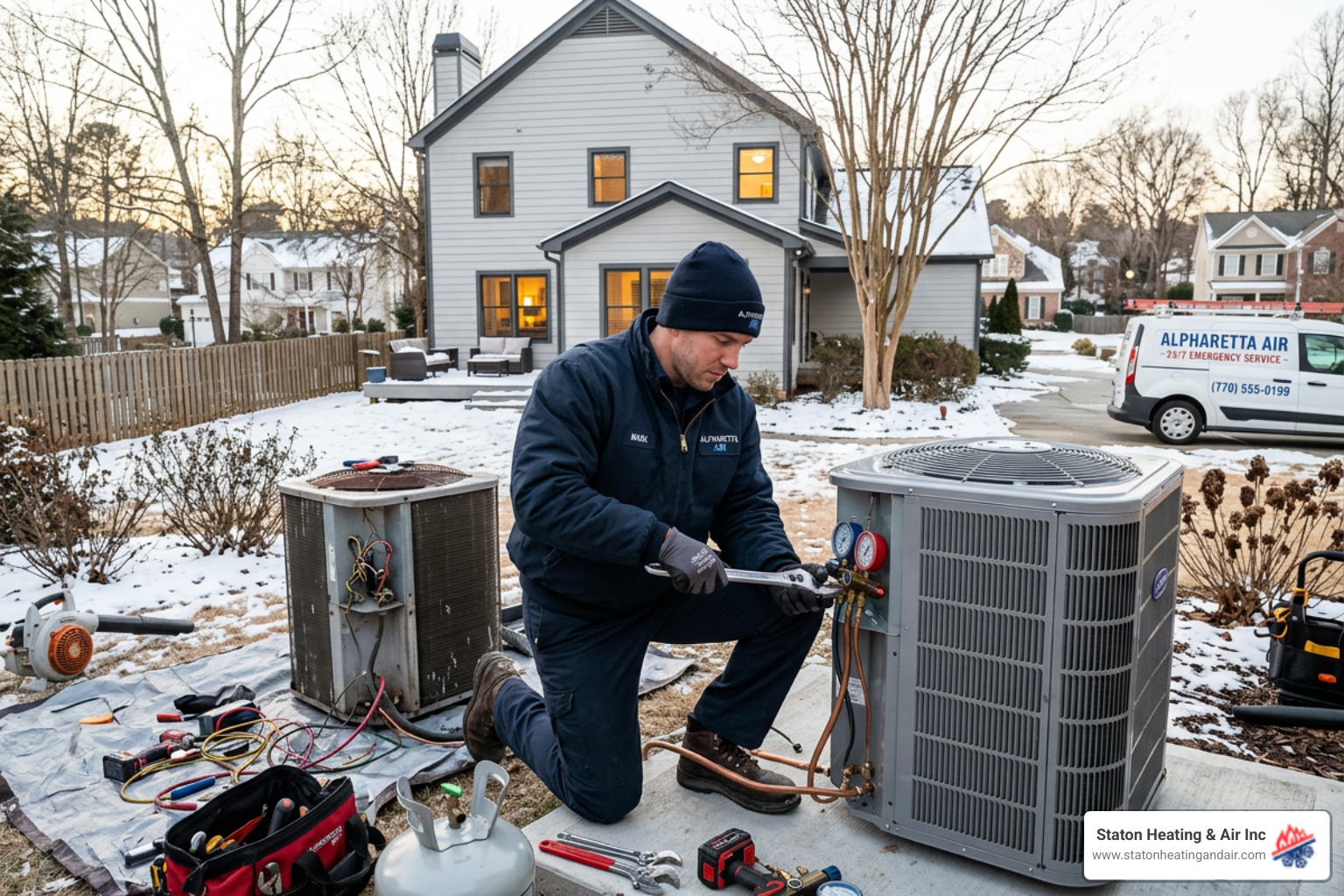 Same Day Heat Pump Replacement in Alpharetta GA