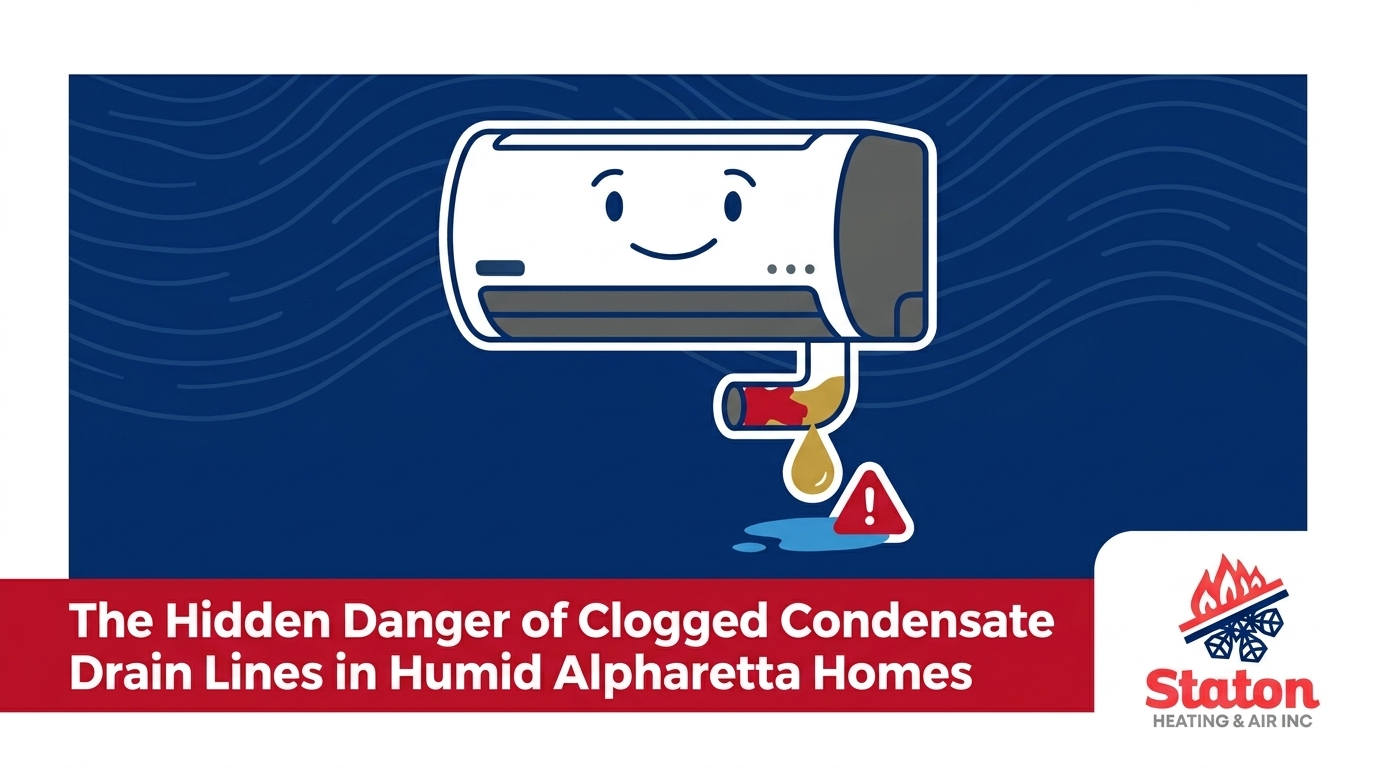 The Hidden Danger of Clogged Condensate Drain Lines in Humid Alpharetta Homes