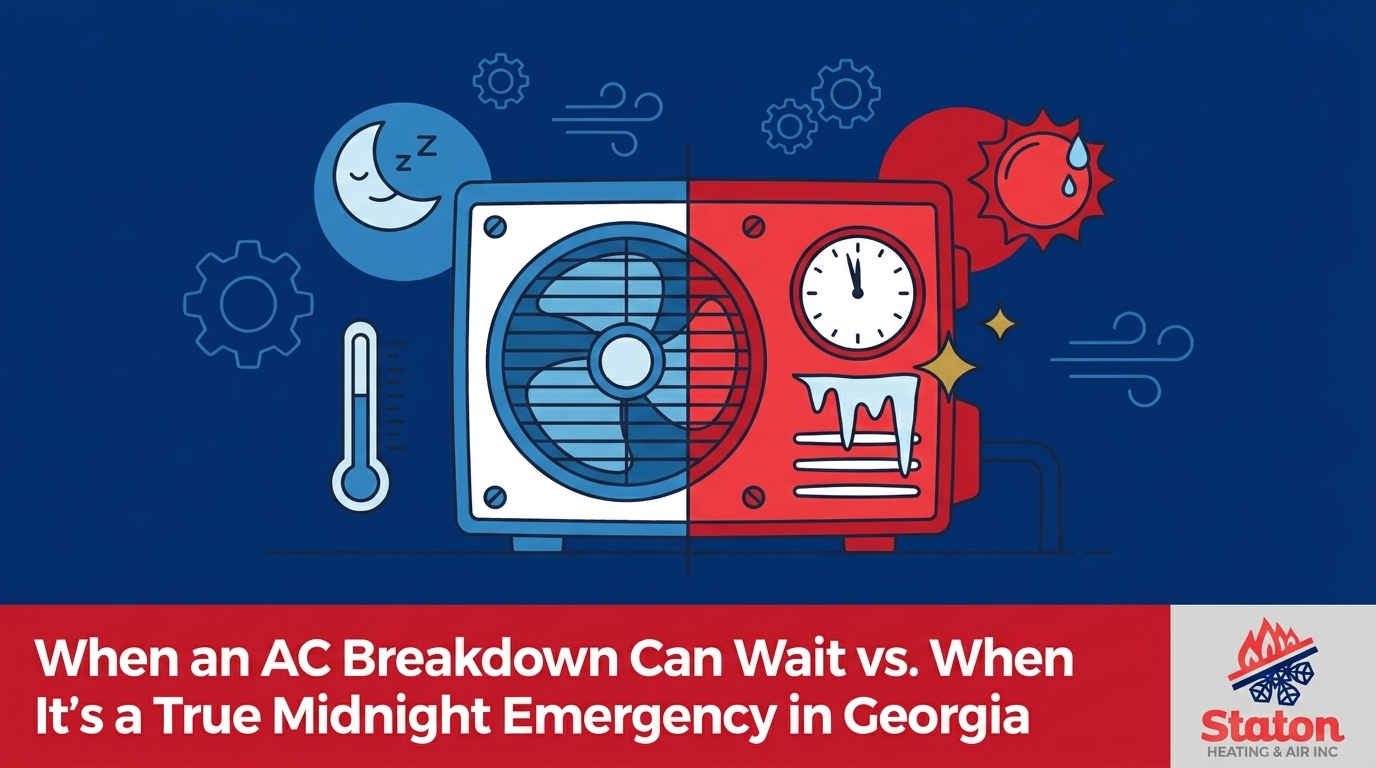 When an AC Breakdown Can Wait vs. When It's a True Midnight Emergency in Georgia
