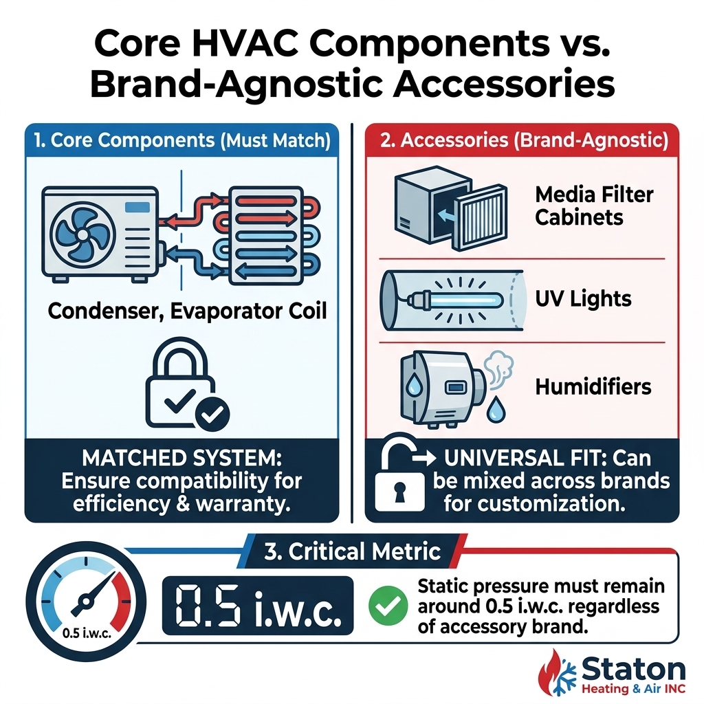 Core HVAC Components vs. Brand-Agnostic Accessories