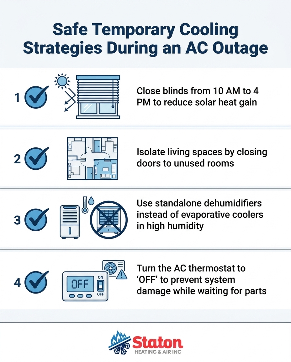 Safe Temporary Cooling Strategies During an AC Outage