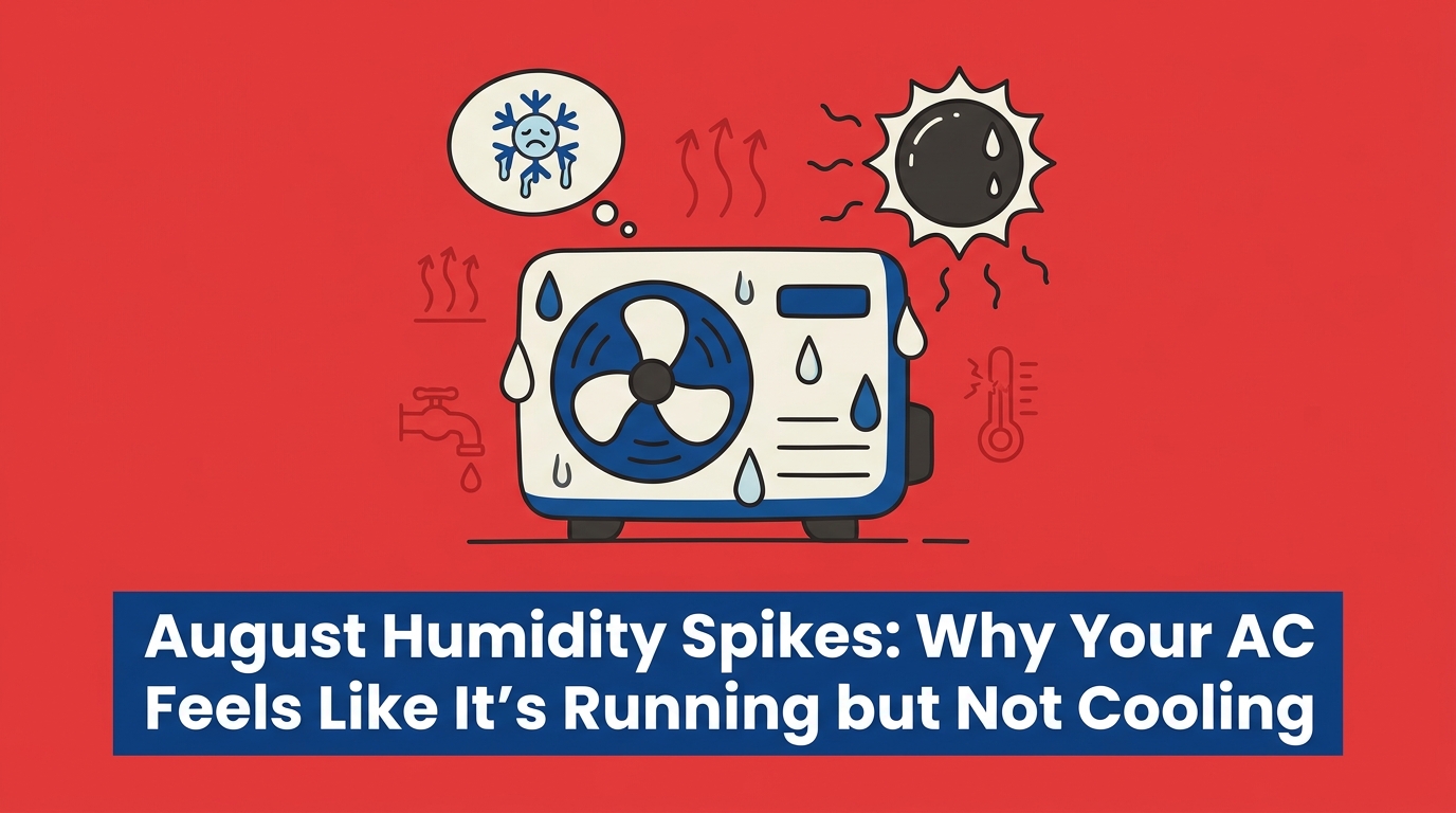 August Humidity Spikes: Why Your AC Feels Like It's Running but Not Cooling