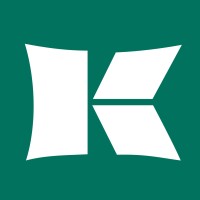 Stylized white letter K logo on a dark teal background.