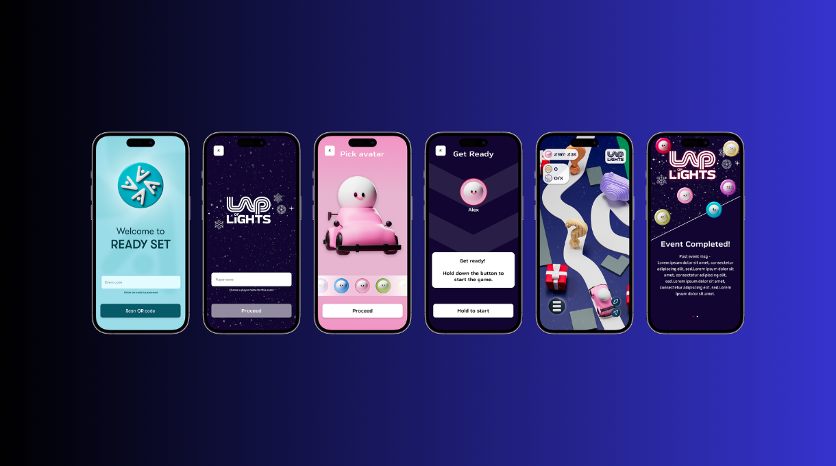 The picture shows how ReadySet can apply bespoke branding to its app experience.