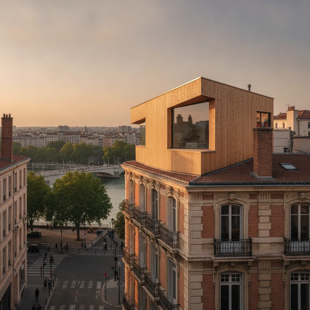 Surélévation maison bois Lyon prix au m² en 2026 - surelevation maison bois lyon prix