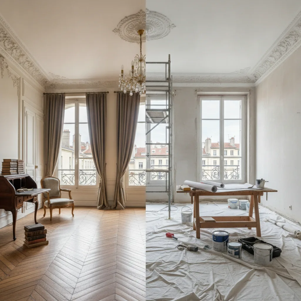Budget rénovation appartement 80m² Lyon 2026, simulation - budget renovation appartement 80m2 lyon