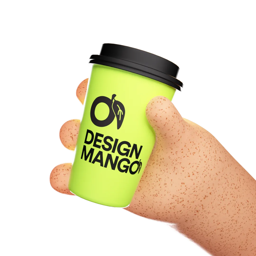 Cup of coffee with logo