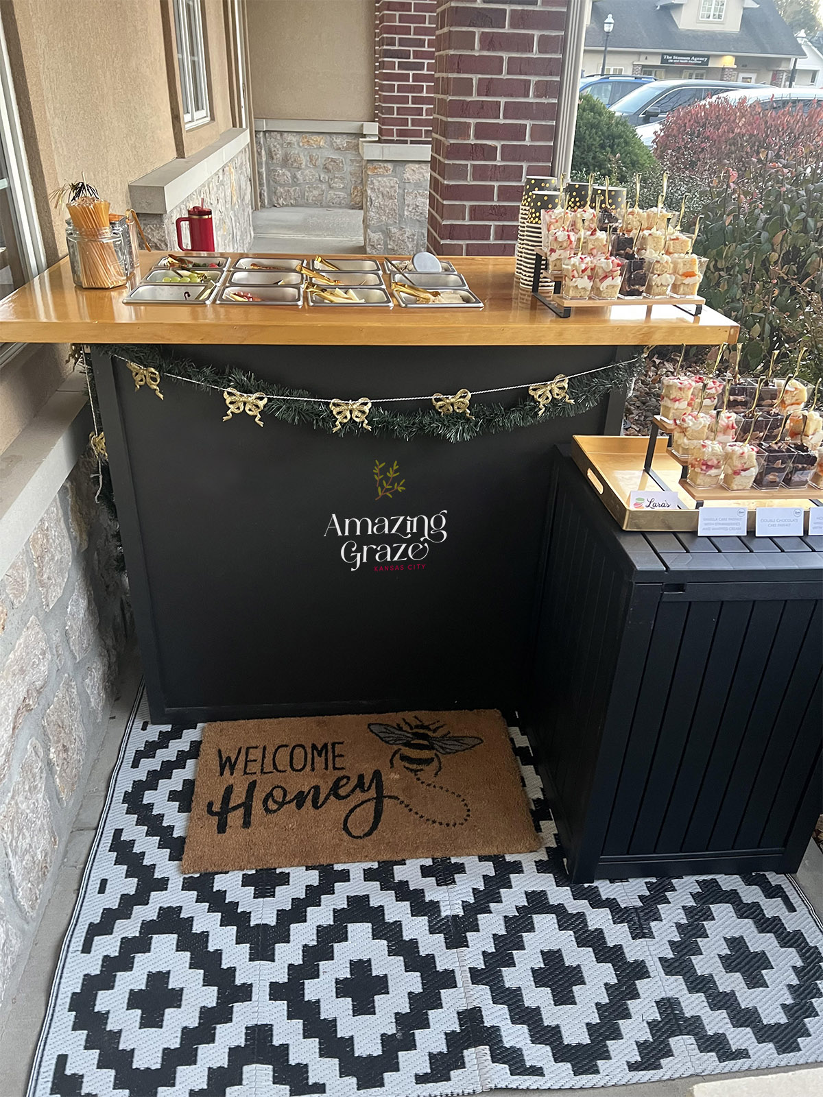 mobile charcuterie cart for events