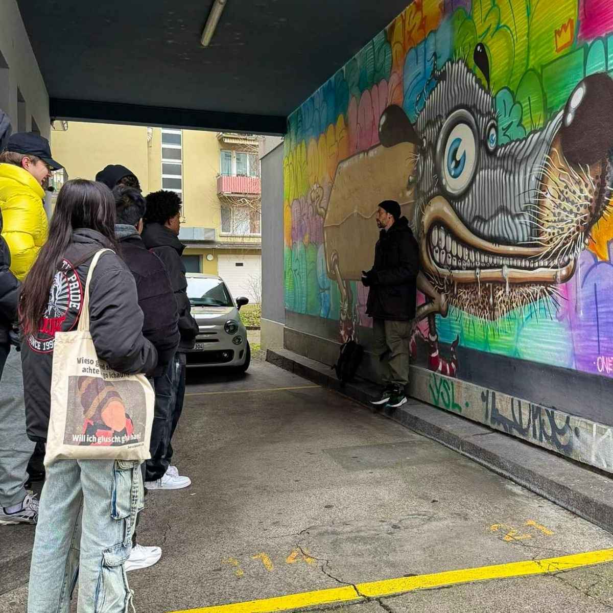 Zurich street art tour with BRAINFART