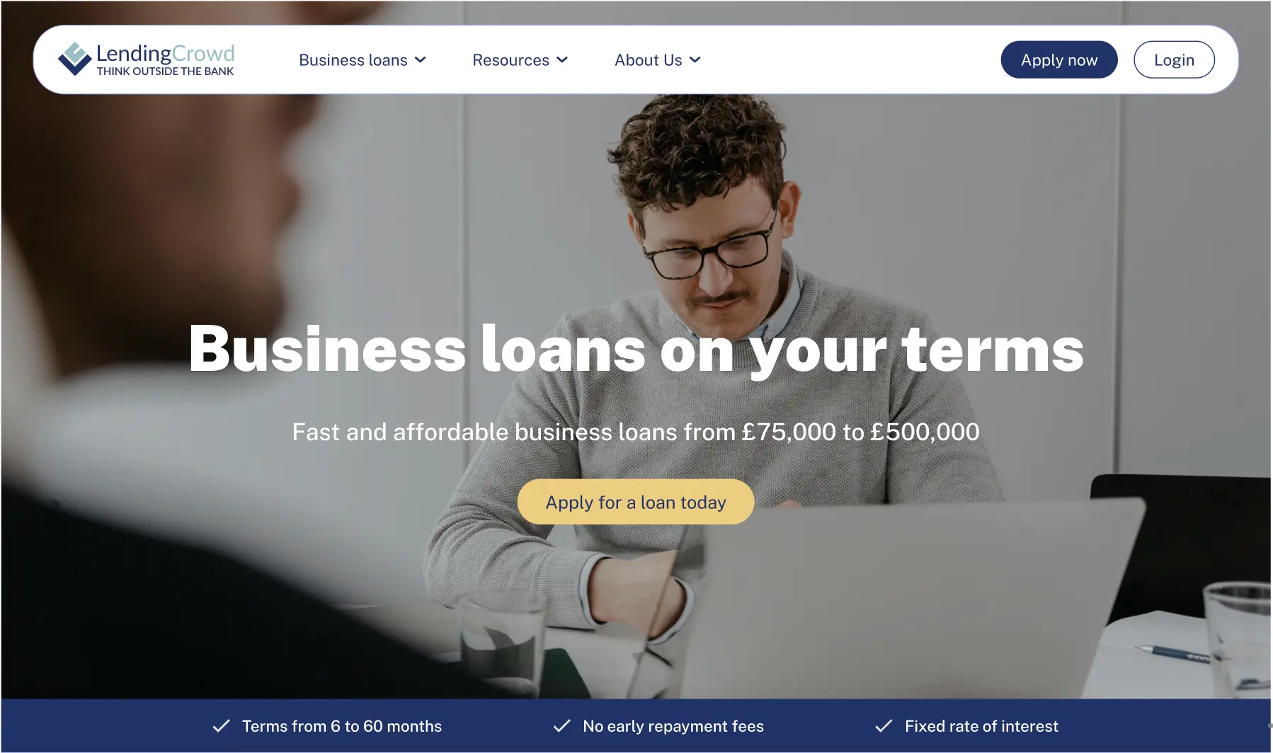 LendingCrowd Website Screenshot