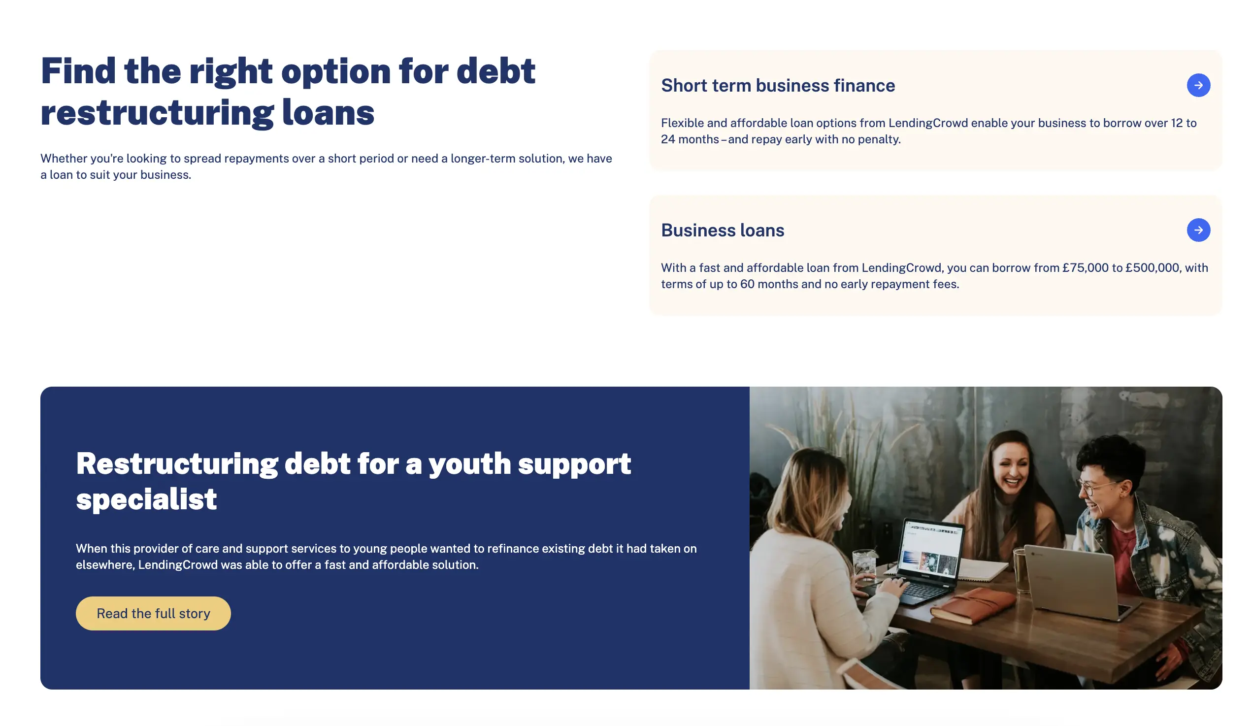 LendingCrowd Website Screenshot