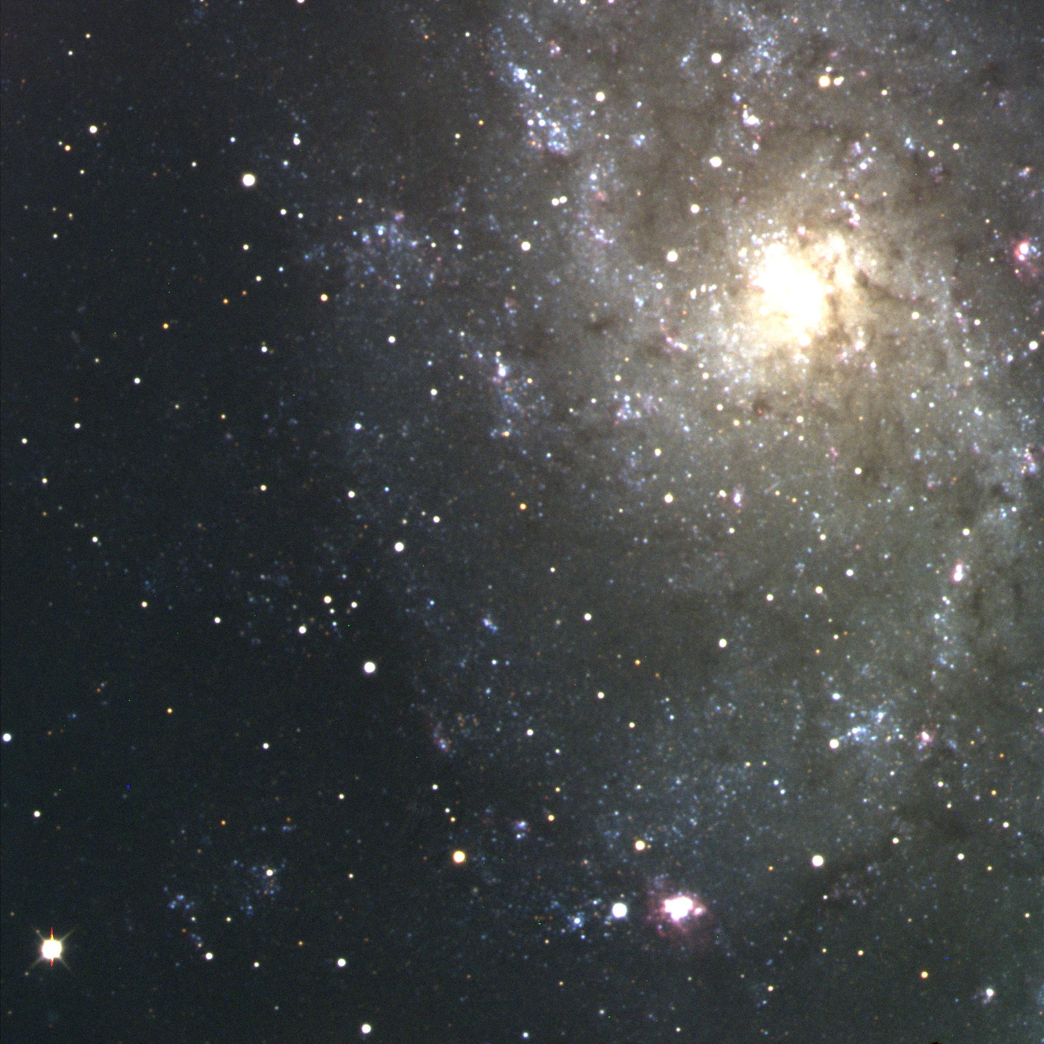 Galaxy M33 in colour, by John Martin
