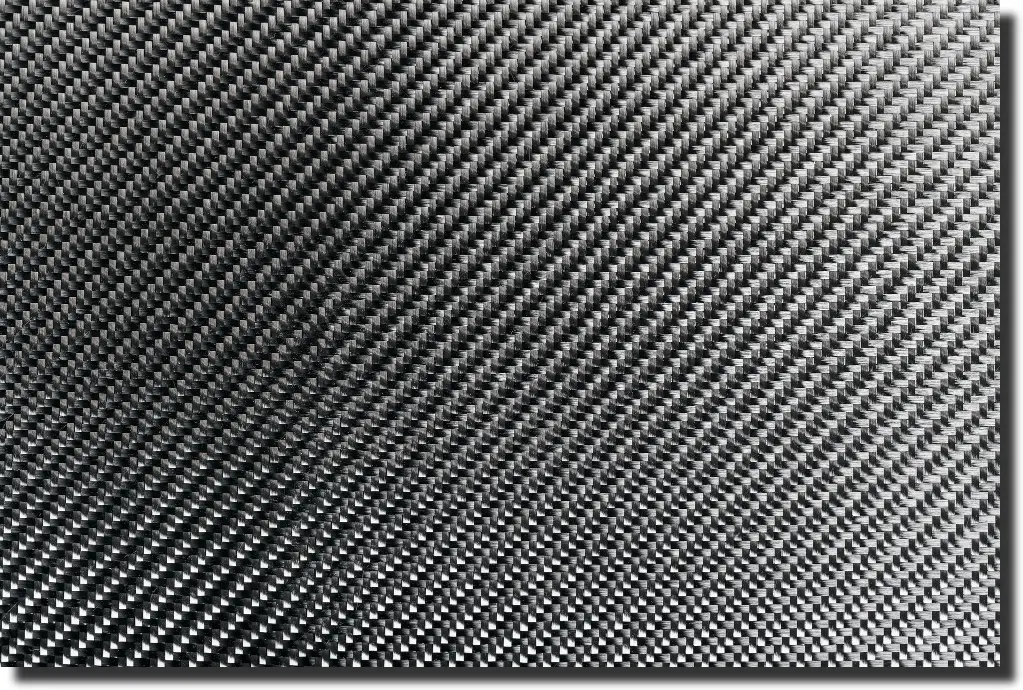 Close-up of prepreg carbon fiber material showing controlled cloth quality before storage, cutting, and layup preparation.