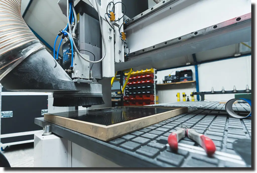 CNC milling of a carbon fiber composite panel for tight-tolerance machining
