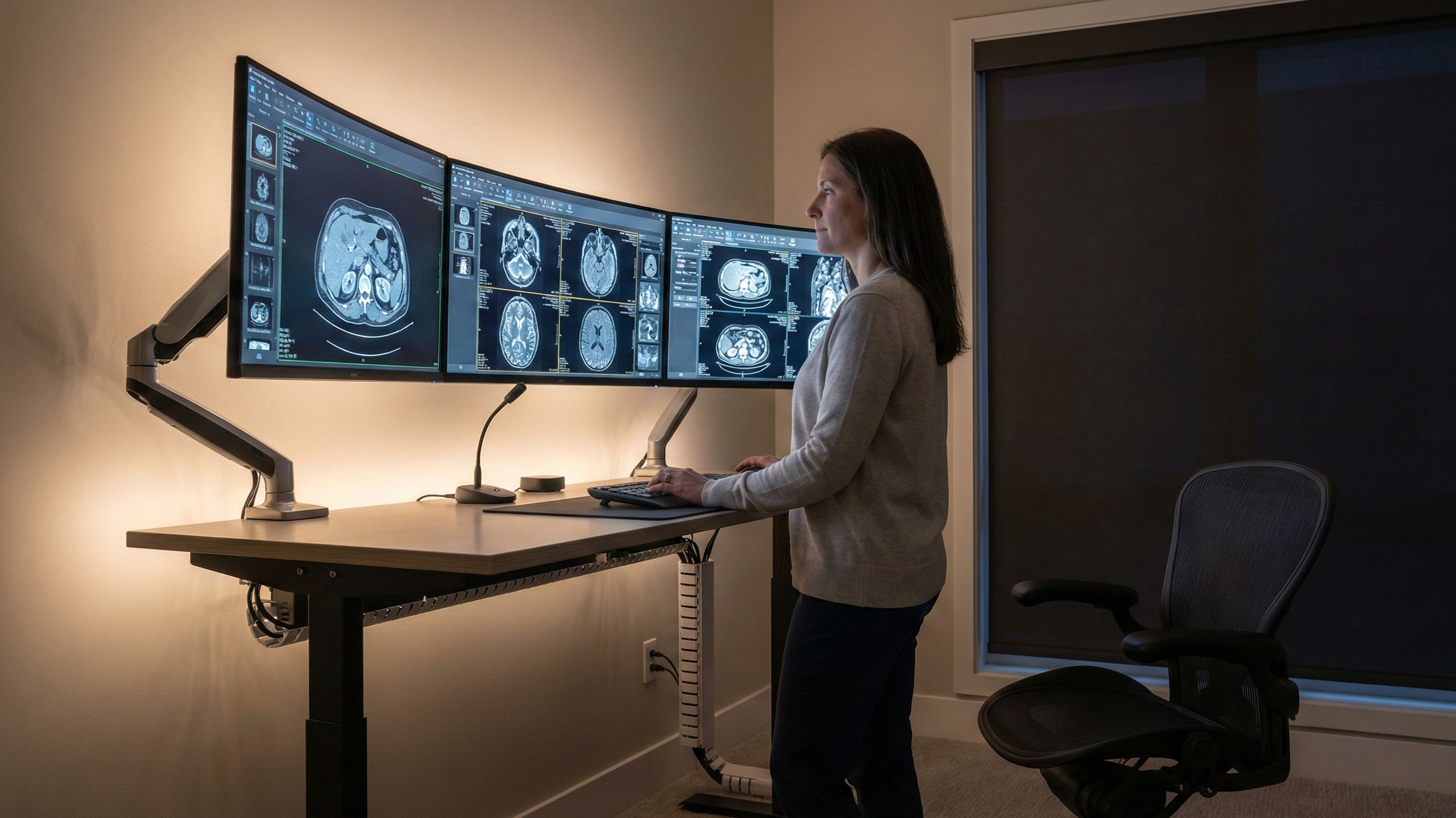 What a 2025 Study Reveals About Home Teleradiology Workstations — And Why Ergonomics Matters