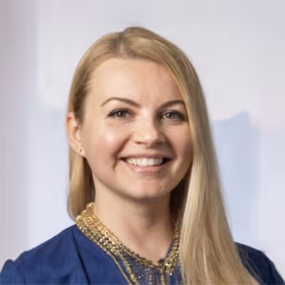 A professional headshot of Angelina Shamborska.
