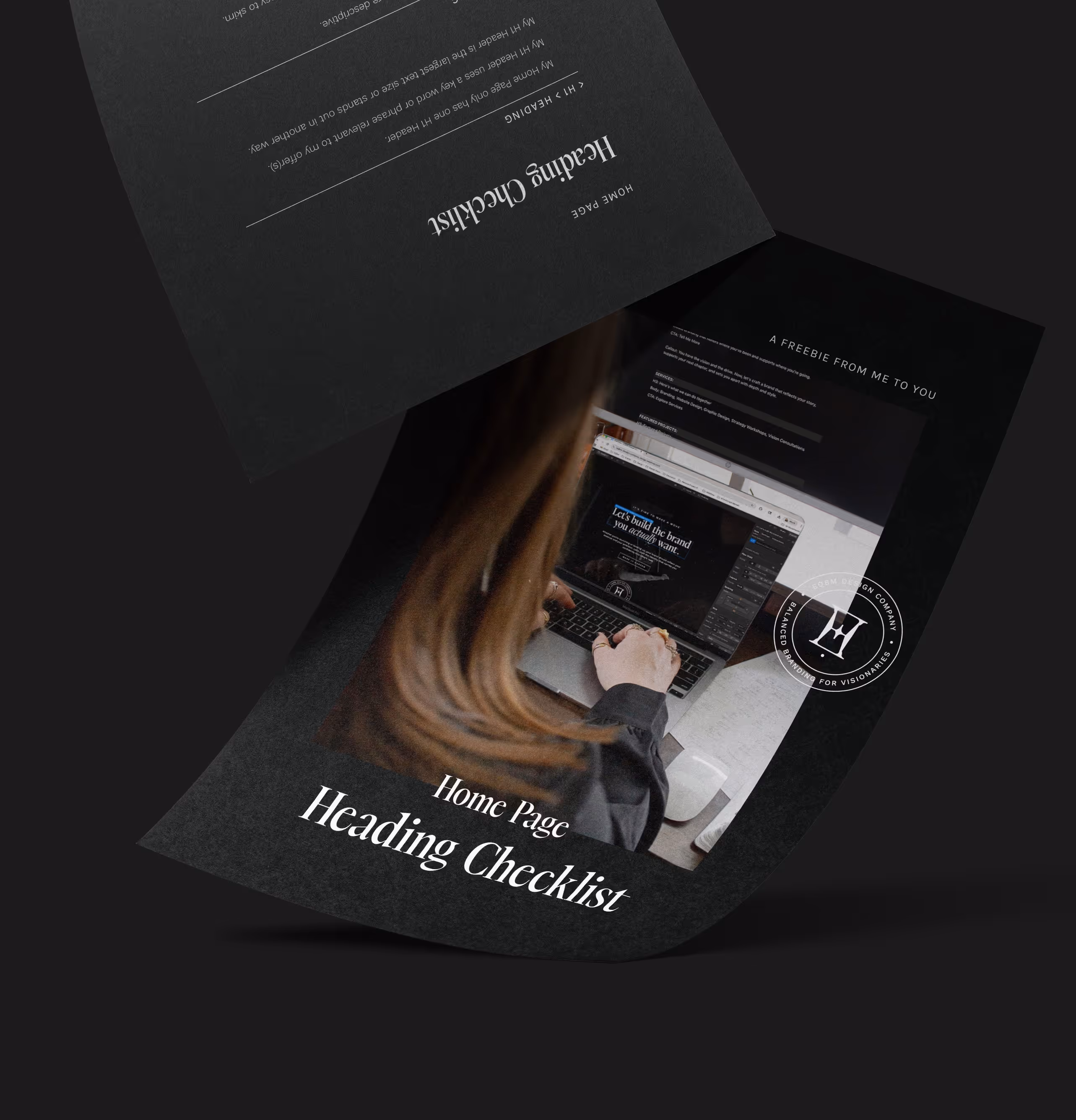 EQBM's freebie which contains a checklist to ensure you are using the proper headings on your website's home page.