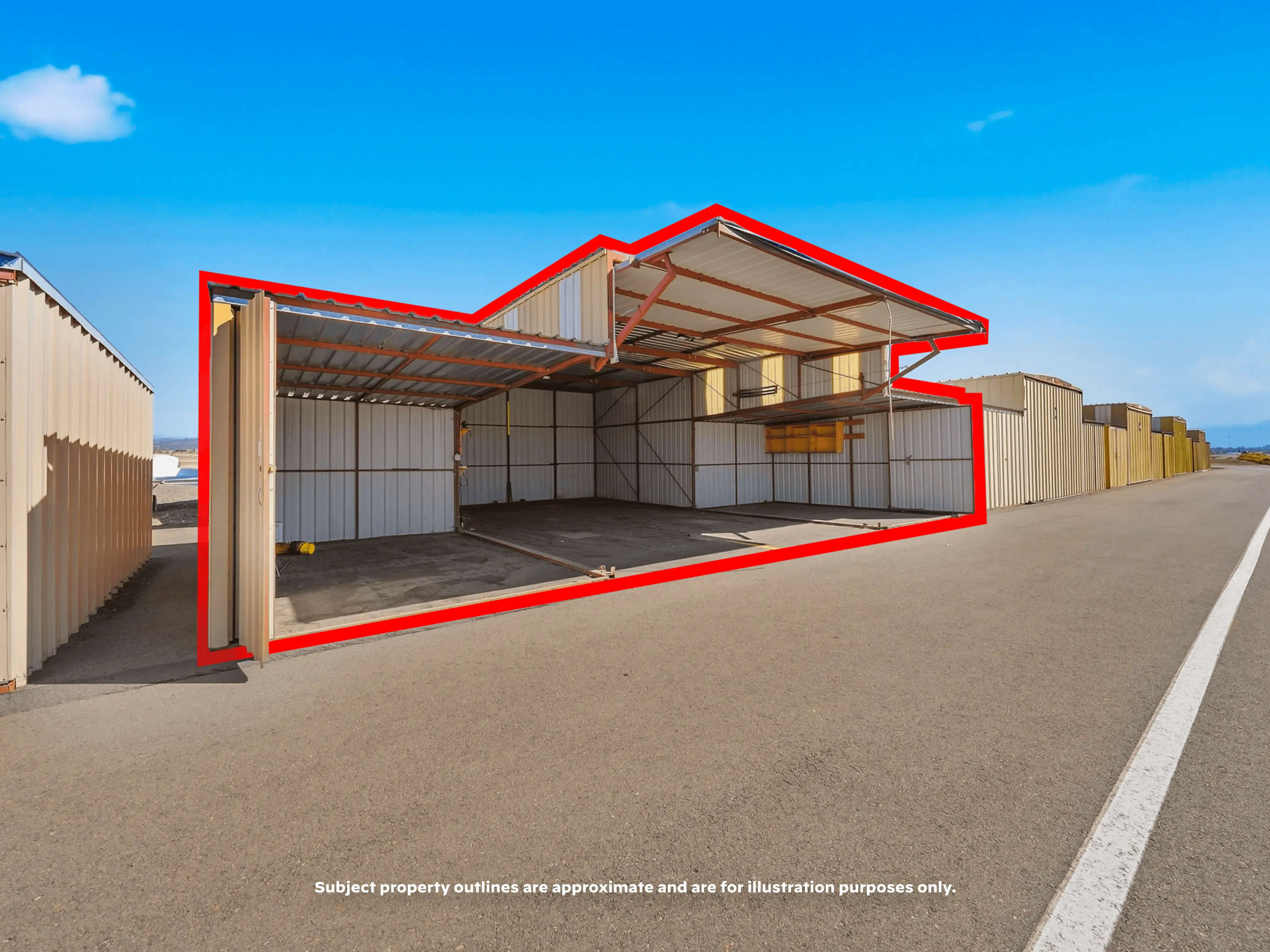 Freestanding "T" Style Hangar at MFR Airport - 0 Milligan Way, #BB-2