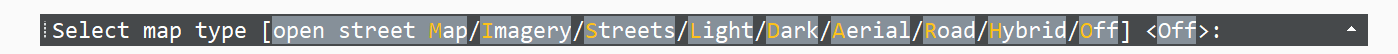 Geoimage command options