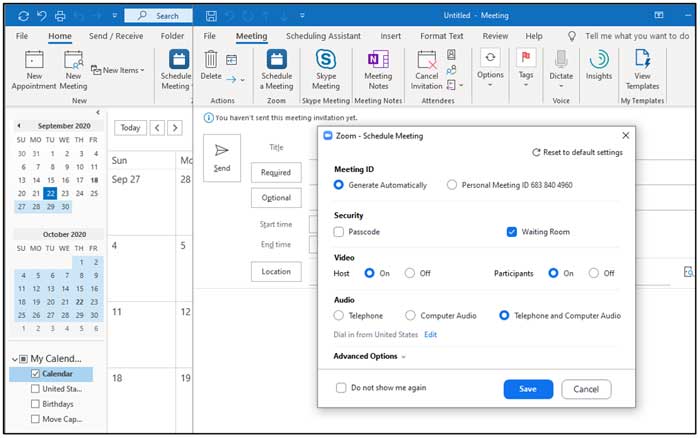 How to Schedule a Zoom Meeting From Your Microsoft Outlook Calendar