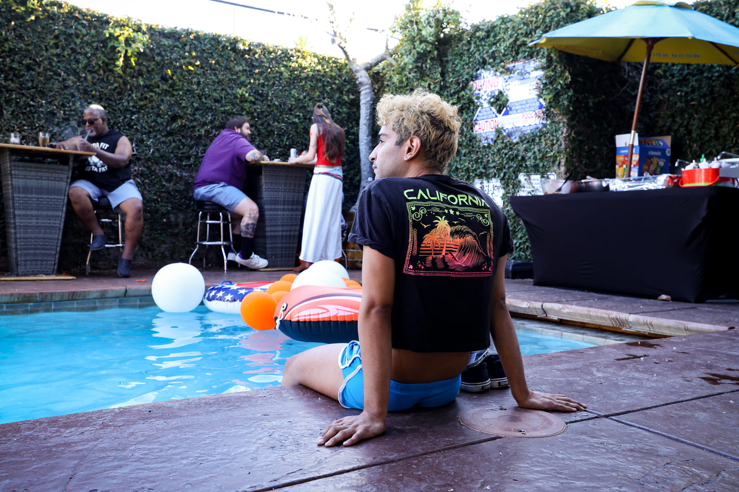 Red, White, and Groove Pool Patty by 88
