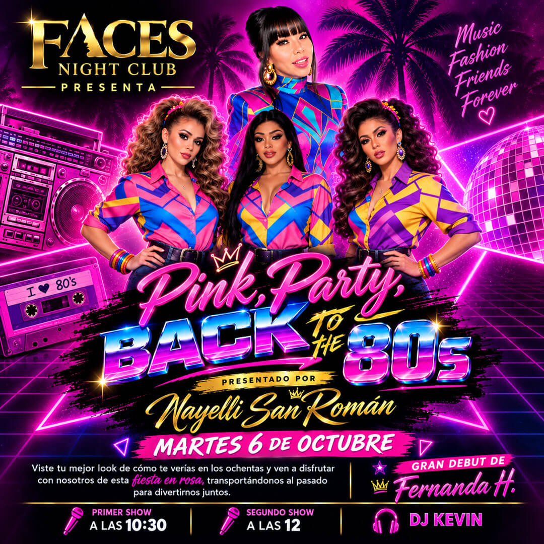 Noche Latina Back to the 80's (9pm-1:30am)