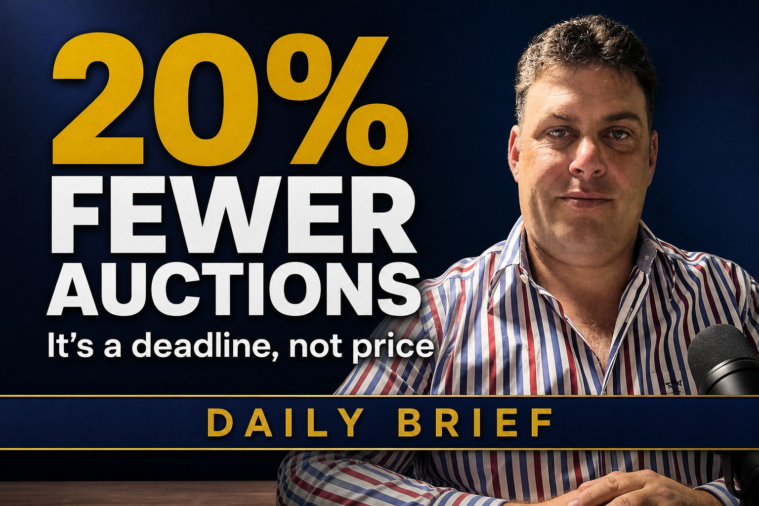 Auction Listings Fell 20% — And It Isn't the Price
