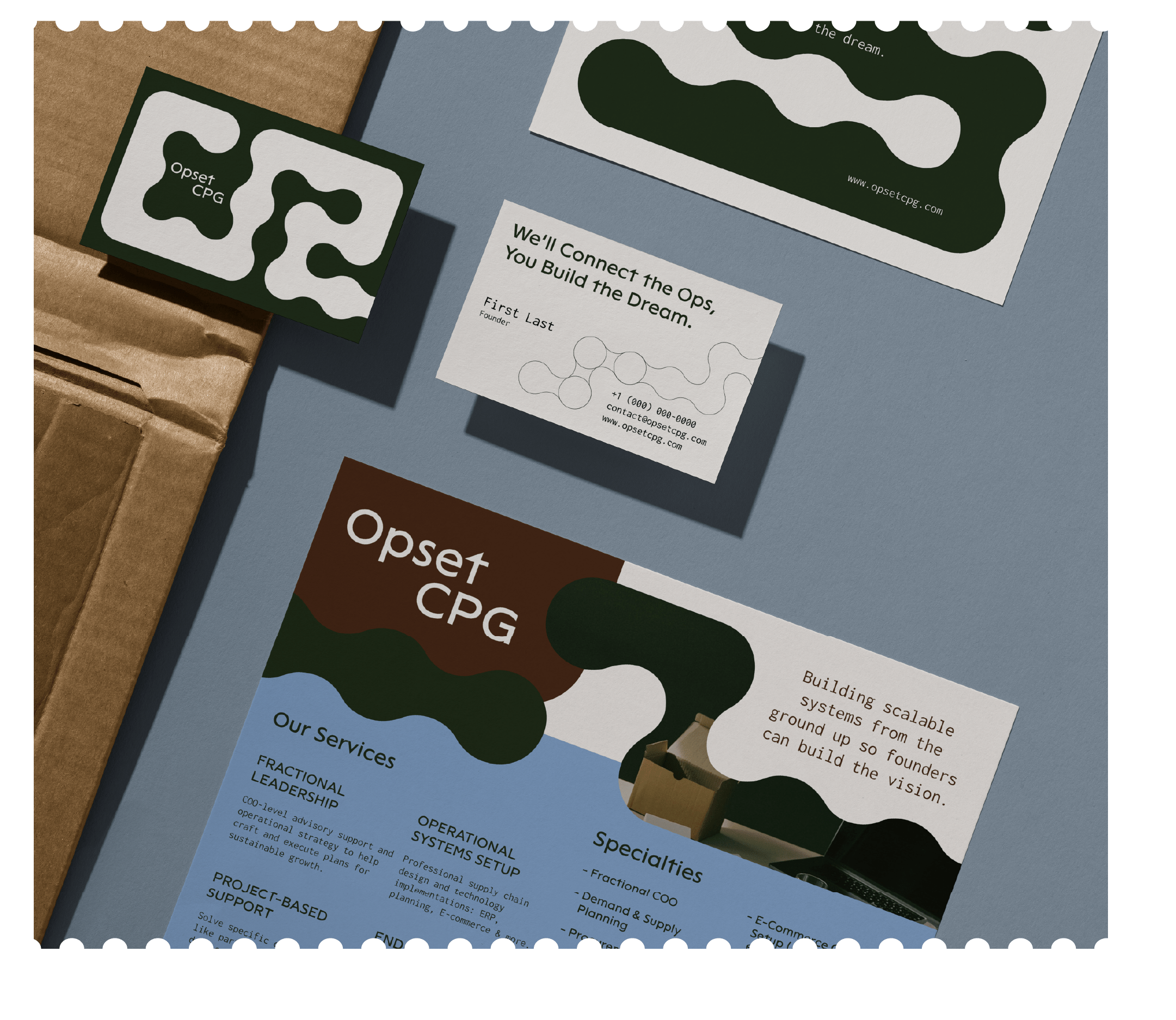 Stationary Mock ups for Opset CPG