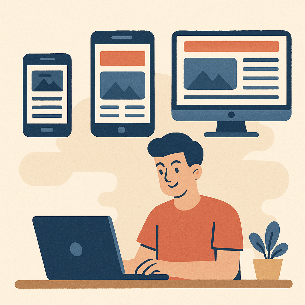 illustration de conception réactive