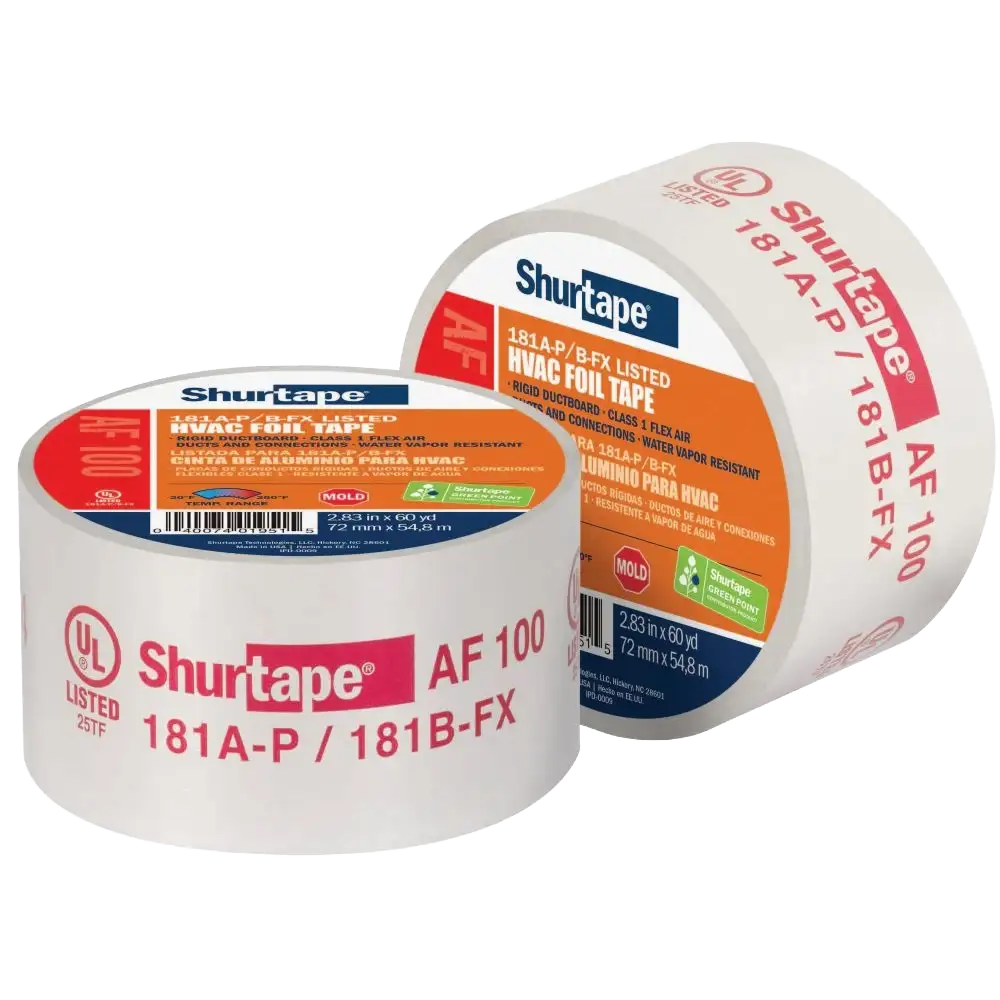 Shurtape AF-100 Aluminum Foil Tape UL181 2.5"