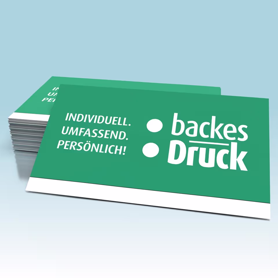 Mockup Visitenkarten von backesDruck