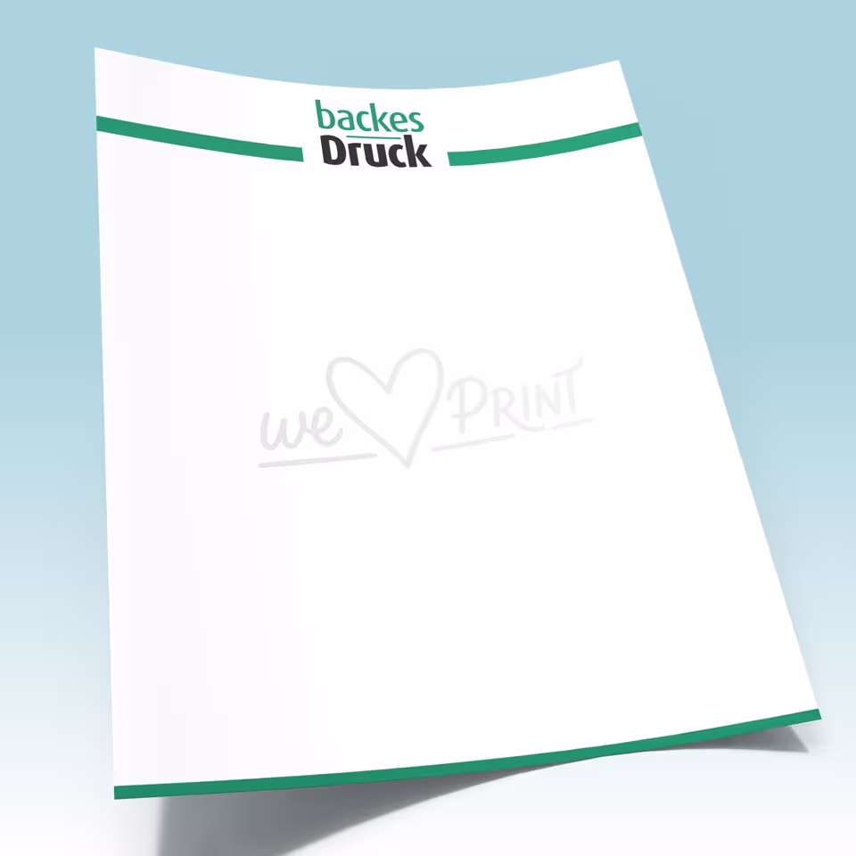 Mockup Briefbogen von backesDruck