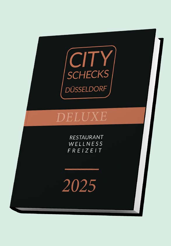CitySchecks Düsseldorf Deluxe Gutscheinbuch 2025 – von backesDruck hochwertig gedruckt und präzise verarbeitet, überzeugt durch erstklassige Druckqualität und edles Design.