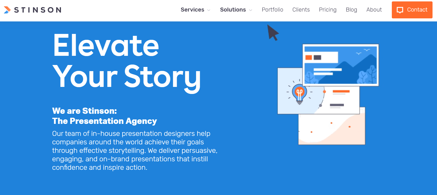 Stinson Design healthcare presentation agency creating scientific data slides for life sciences clients  