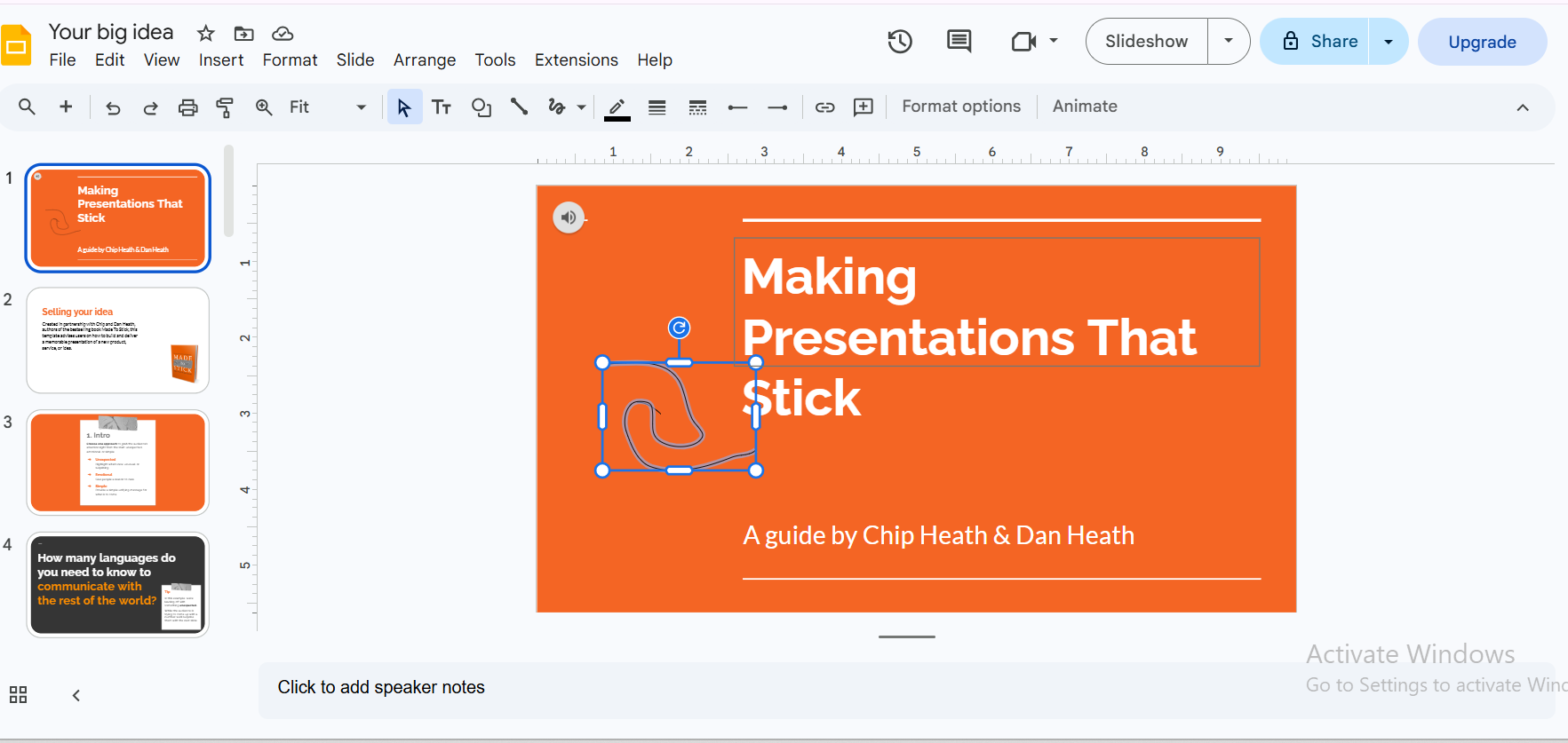 Formatting options for drawing - color, thickness
