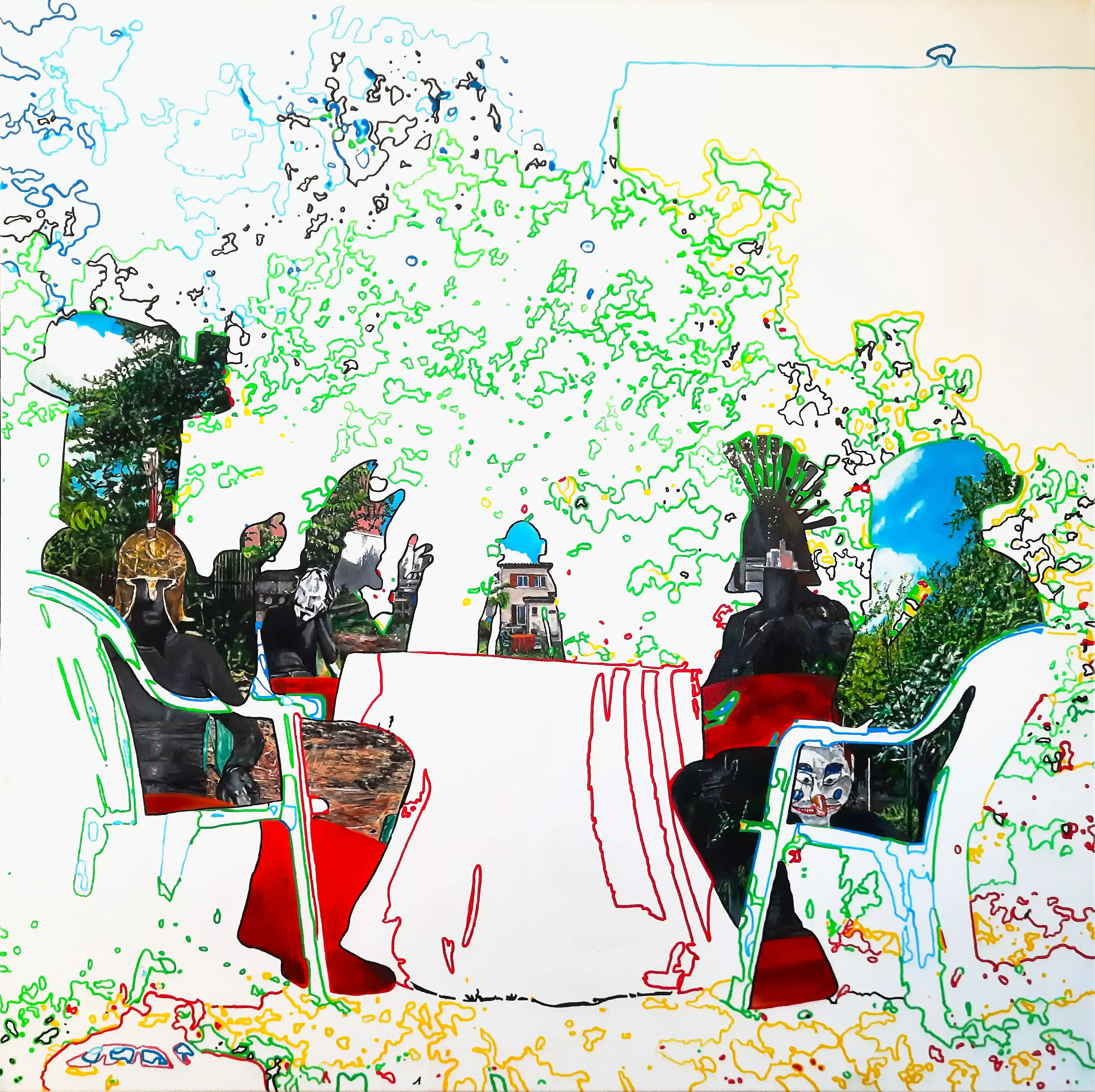 le colloque - oeuvre de Xavier Pinel - artiste visuel à Toulouse