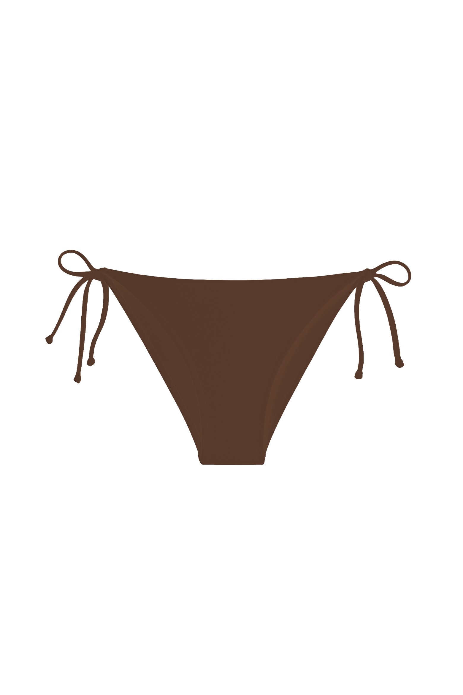 brown swimwear bottom on white background