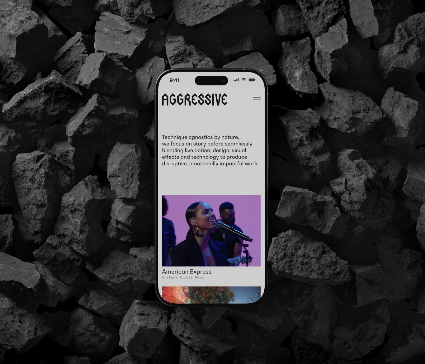 AGGRESSIVE New York Studio official website web design