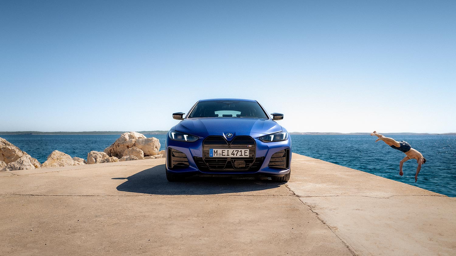 BMW i4 an der Küste – Freiheit erleben mit dem Autohaus BMW Köhler in Karlstadt.