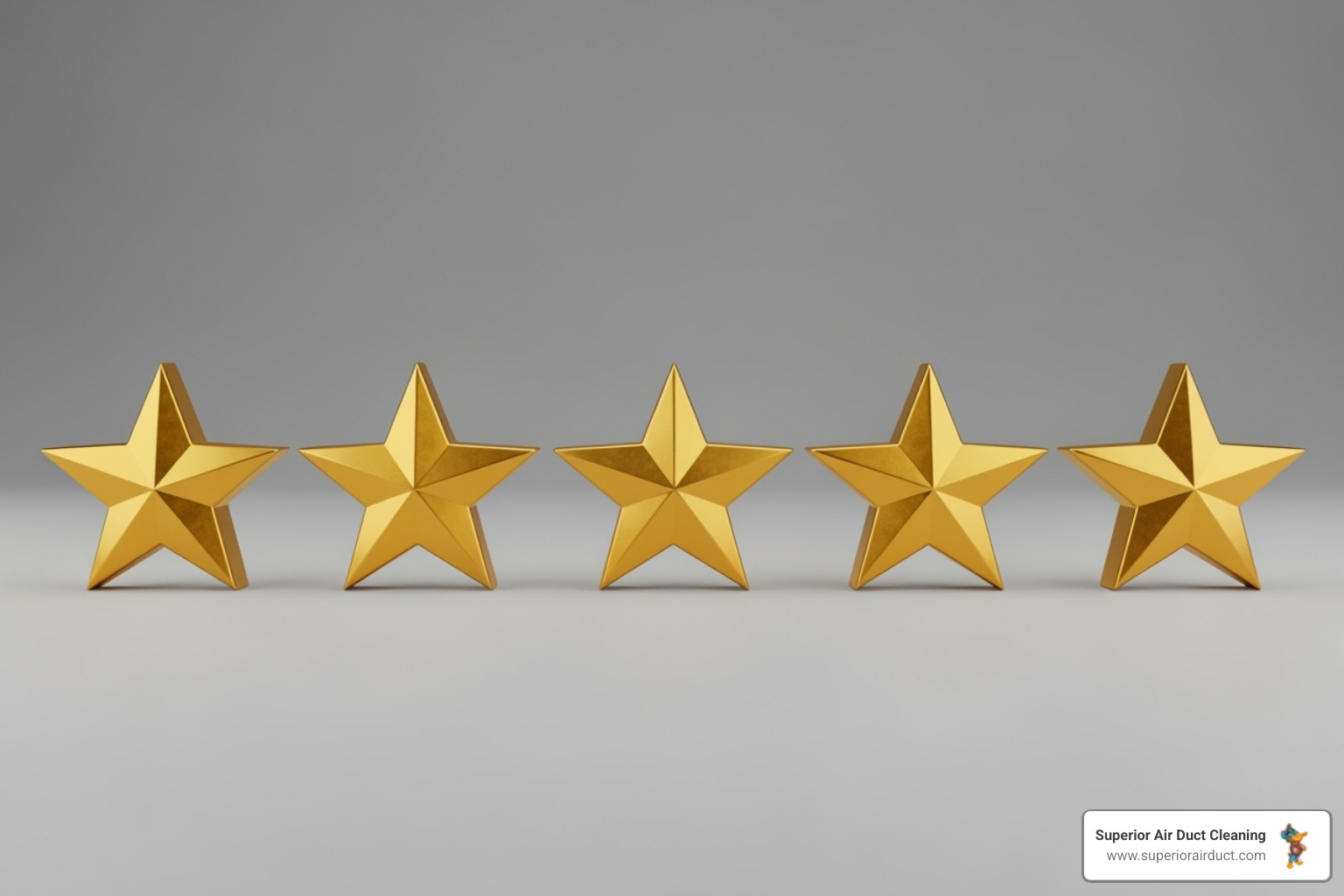 5-star review graphic - duct cleaning new brighton