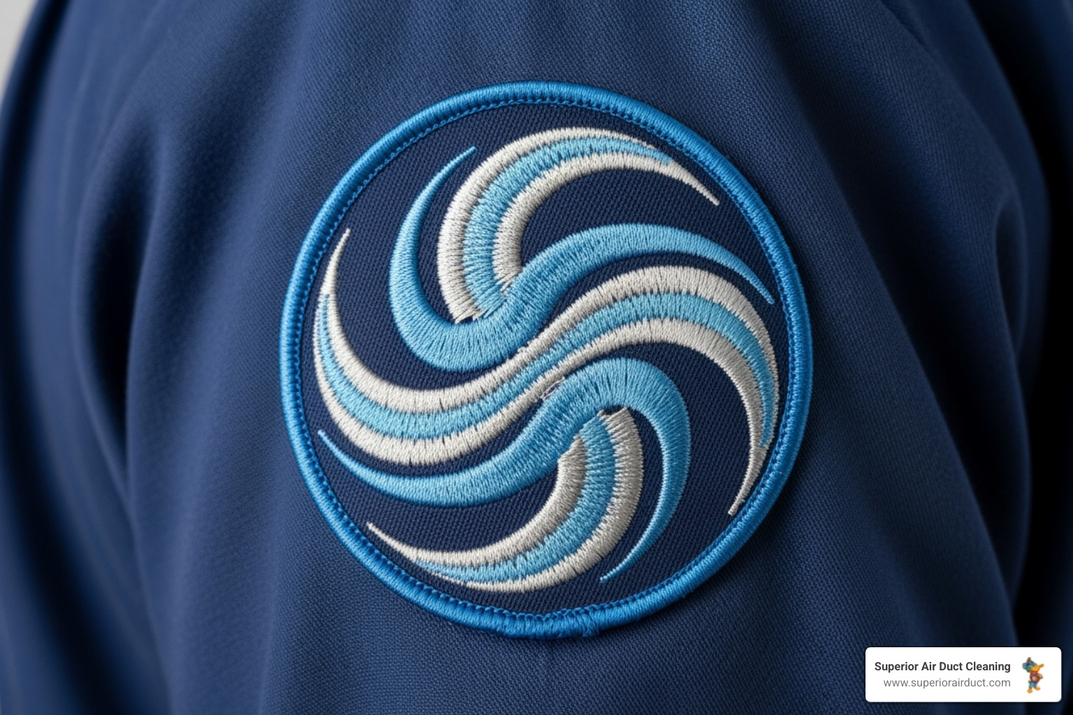 a NADCA certified technician's van or uniform patch - sanitize air ducts