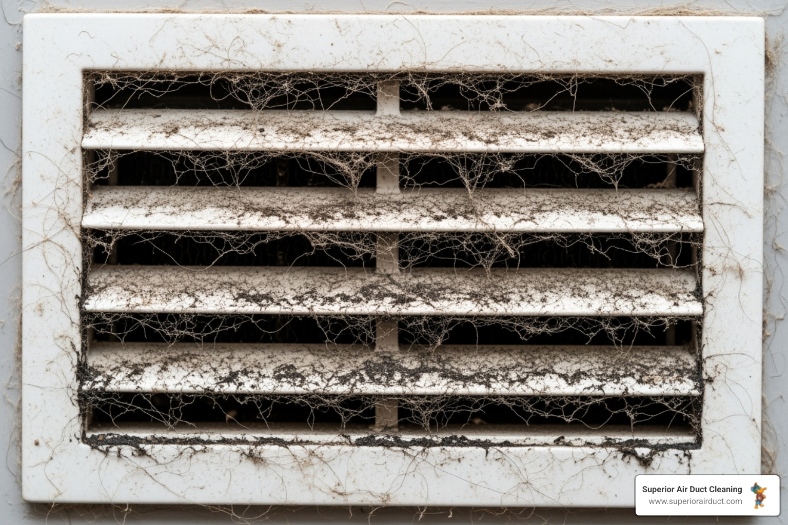 dirty air vent cover - duct cleaning Butler County